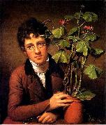 Rembrandt Peale Rubens Peale with a Geranium oil painting artist